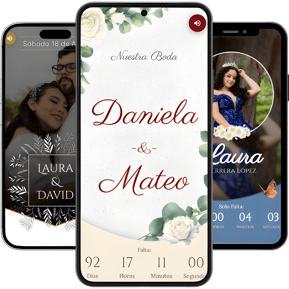 Invitaciones digitales para eventos sociales